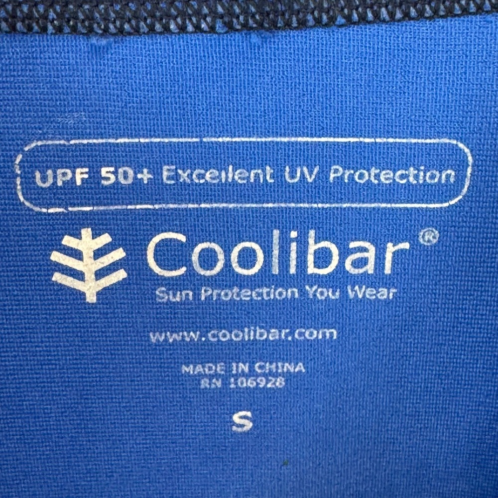 Coolibar Womens UPF 50+ Sun Protection Full Zip Jacket Blue Small RN 106928 - Picture 3 of 14